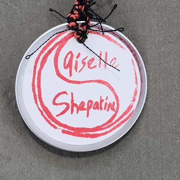 Giselle Shepatin Women's Silk Metallic Lagenlook Long Sleeves Top - M - Picture 8 of 9